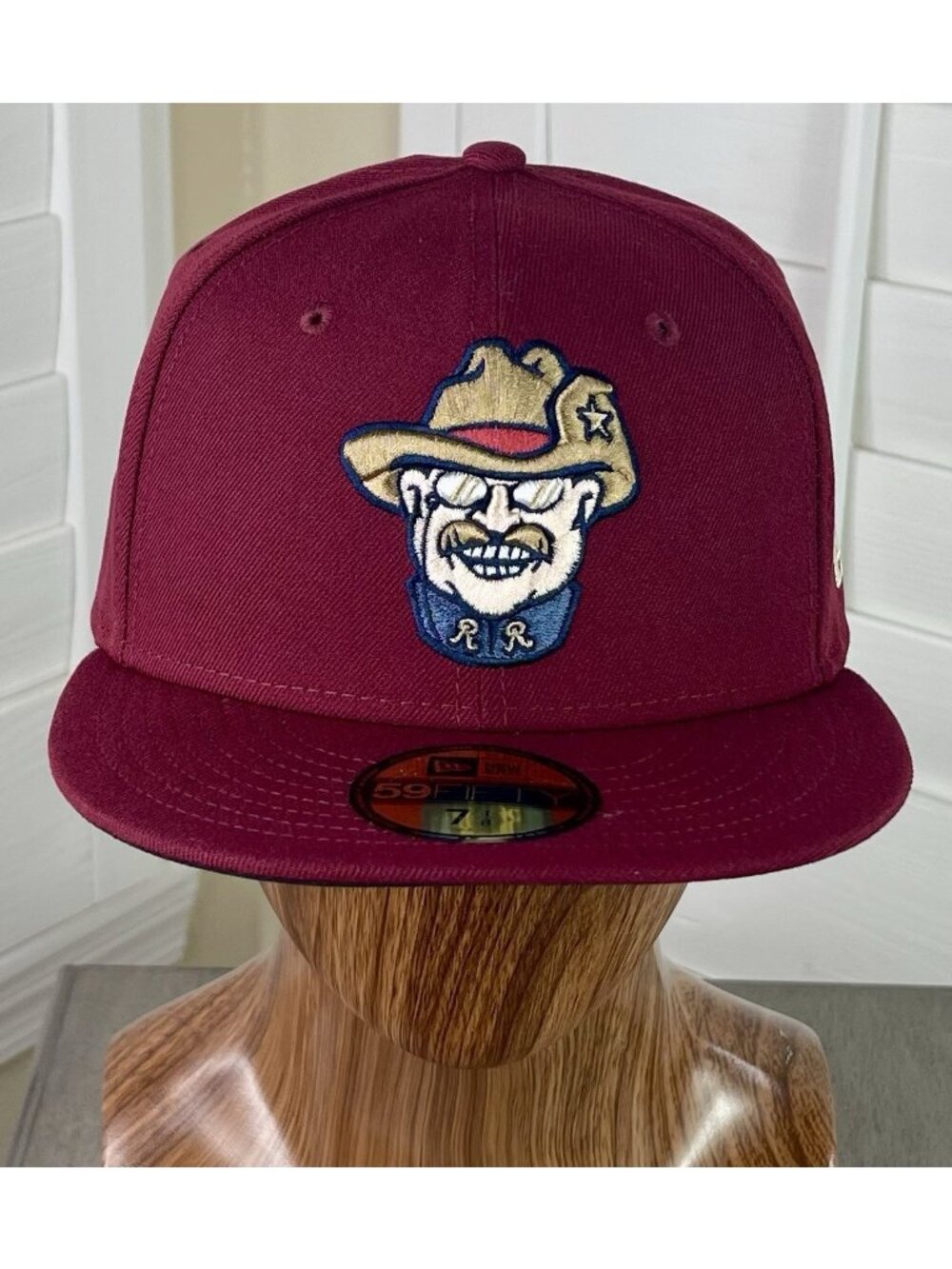New Era 59Fifty MiLB Frisco RoughRiders ‘Teddy Roosevelt’ Fitted Hat 7 1/8 - NWT